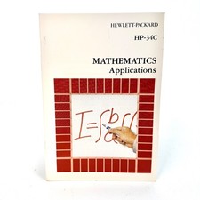 HP-34C Mathematics Applications Book 1981 00034-90032 for Vintage Calculators picture