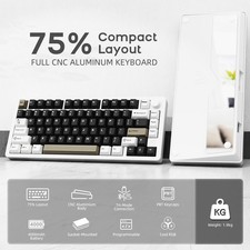 ATTACK SHARK X86 75% Wireless Tri-Mode Mechanical Gaming Keyboard Hot Swap RGB picture