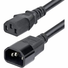 StarTech 15ft 4.5m Power Extension Cord C14 to C13 PDU Power Cord 15A 250V 14AWG picture
