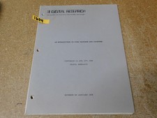 Digital Research An Introduction to CP/M Features And Facilities Revision 1978 picture
