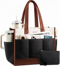 Work Tote Bag for Women, 15.6 Inch Laptop Bag with 40oz Cup Holder picture