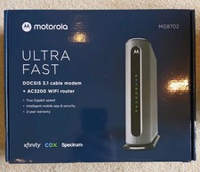 ​Motorola MG8702 DOCSIS 3.1 Cable Modem + AC3200 WiFi Router Combo - Ultra Fast picture