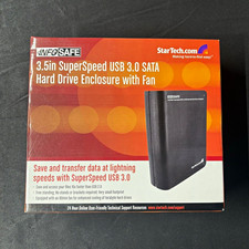 StarTech.com 3.5in USB 3.0 SATA I/II/III HDD Enclosure w/ Fan, Black S3510BMU33 picture