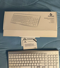 JOYACCESS J Wireless Slim and Compact Wireless Keyboard White -  picture