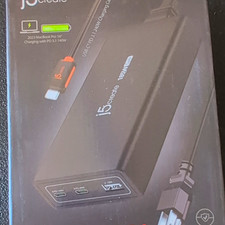 j5create JUP37185 185W GaN USB-C PD 3.1 Charger w/ 1.5m Cable Black picture