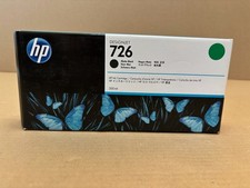 New OEM HP 726 DesignJet T1200,T1300,T2300 Matte Black Ink CH575A (Nov 2019) picture