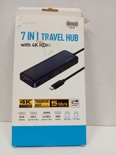 Inland 7 in 1 Travel Hub with 4K HDMI USB C picture