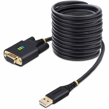 StarTech 10ft (3m) USB to Null Modem Serial Adapter Cable, COM Retention, FTDI, picture