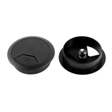 2Pcs 50mm Mounting Hole Diameter Computer Desk Table Top Cable Wire Grommets picture