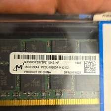 Micron 32GB (2x16GB) DDR3L PC3L-10600R ECC Reg RDIMM 240-Pin MT36K picture