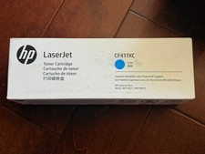 HP 410X Cyan (CF411XC) High Volume Print Toner Cartridge Geniune OEM picture