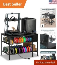 Organize Your 3D Printing Space: Heavy Duty Desk with Filament Storage & Drawers picture