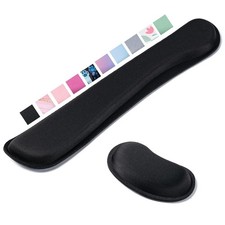 Ergonomic Keyboard Wrist Rest, Black Keyboard Wrist Support, Wrist Rest for picture