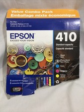 New Epson 410 Black, Photo Black, Yellow, and Magenta Ink Cartridge-Missing Cyan picture