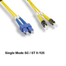 10PCS Kentek 3m SC to ST Single-Mode Fiber Optic Cable 9/125 Duplex Ethernet picture