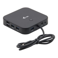 i-Tec USB-C 100W HDMI DP Thunderbolt USB 3.0 RJ-45 Docking Station with Power Adapter picture