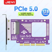  PCIe 5.0 to U.2(SFF-8639) Adapter, 128Gbps GEN5 U.2 SSD to PCIE X4 X8 X16  picture