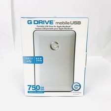 Hitachi G-Drive 750GB USB 2.0 Portable External HD 0G02013, Silver picture