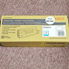OKI Genuine Cyan Laser Toner Cartridge for C710/C711, MPN 050-1570 52127303 picture