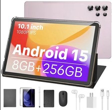 W&O 2026 Android 15, 11-inch Tablet, 12GB RAM + 256GB Expandable Storage, Large picture