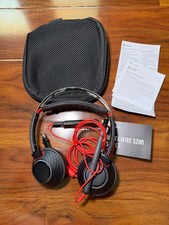 Plantronics Poly Black-wire 5200 Series C5220 USB C Stereo Headset with case picture
