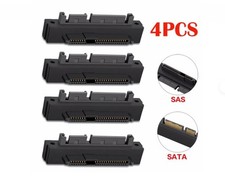4- pcs SAS to SATA 22-pin Male Converter Female HDD Hard Drive Raid Adapter picture