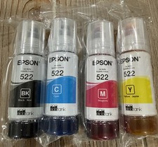 Epson T522 Black/Cyan/Magenta/Yellow Refill Ink Bottle Kit picture