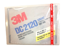 3M DC2120 Mini Data Cartridge 120 MB Bytes XIMAT FORMATTED QIC-80 VINTAGE 1993 picture