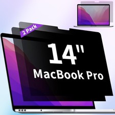 2 Pack Privacy Screen MacBook Pro 14 Inch(2021-2024,M1/M2/M3/M4), Black  picture