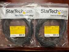 2 Pack StarTech 30FT Snagless Premium CAT6 Patch Ethernet Network Cable, Black picture