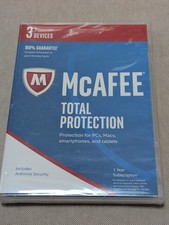 NEW SEALED McAFEE Antivirus Total Protection 2017 (3 Devices) picture