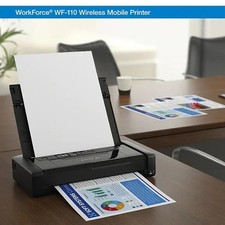 Brand NEW Portable Epson WorkForce WF-110 Wireless Color Inkjet Printer picture