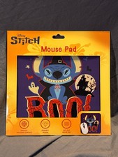 Disney Stitch Halloween Boo Mouse Pad New Sealed 8.5”x8.5” Lilo & Stitch picture