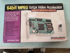 NEW IN UGLY BOX VINTAGE DIGITAL RESEARCH SVGA PCI CARD SIS 8215 RM3-SB3-2 picture