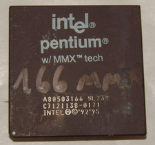 Intel Pentium P166 MMX SL239 Socket 7 166Mhz CPU A80503166 picture