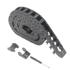 Zeberoxyz 15x20mm R28 Drag Chain Cable Carrier 1M Black Open Type for 3D picture