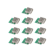 10Pcs USB 2.0 Breakout Board, USB to DIP Adapter 2.54mm Breakout Board 4 Pins Pi picture