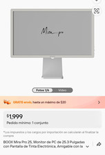 BOOX Mira Pro 25.3in E Ink Monitor 3200x1800 HDMI USB-C White picture