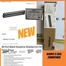 TRENDnet TC-KP48S 48-Port Blank Keystone Shielded 2U HD patch Panel metal design picture
