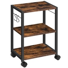Printer Stand, 3-Tier Under Desk Rolling Cart with Storage Shelf, Heavy Duty ... picture