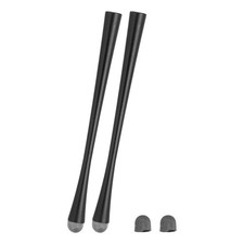 2 Pcs Slim Waist Stylus Pens, 2 in 1 Universal Capacitive Stylus, Black picture
