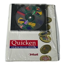 Vintage Intuit Quicken for Windows CD-ROM Deluxe Edition Sealed 1993 picture