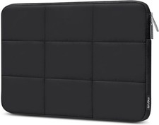 Laptop Case 16 inch, 15-15.6 inch Puffy Laptop Sleeve in Black for Protection picture