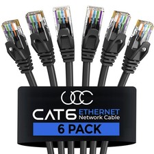 Cat 6 Ethernet Cable 15 Feet 6 Pack, Cat6 RJ45 Ethernet Patch Cables, High-Sp... picture