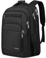 Liokesa Laptop Backpack for Men Women, School Backpacks 15.6 Inch, Black picture