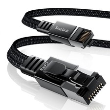 Smolink Cat 8 Ethernet Cable 50ft 40Gbps 2000MHz RJ45 LAN Cable Nylon Braided picture