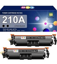 210A Black Toner Cartridge 2 Pack With Chip W2100A High Yield picture