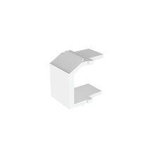 Panduit NKBMWH-X Blank Keystone Module ABS 1 Port White Pack of 10 picture