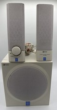 Yamaha Powered Multimedia Speakers YST-MS201 VINTAGE AUX Computer TV 2.1 picture