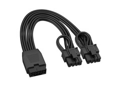 12VHPWR Cable Extension 16 Pin Female to Dual 8 Pin PCIe GPU PSU Conversion picture